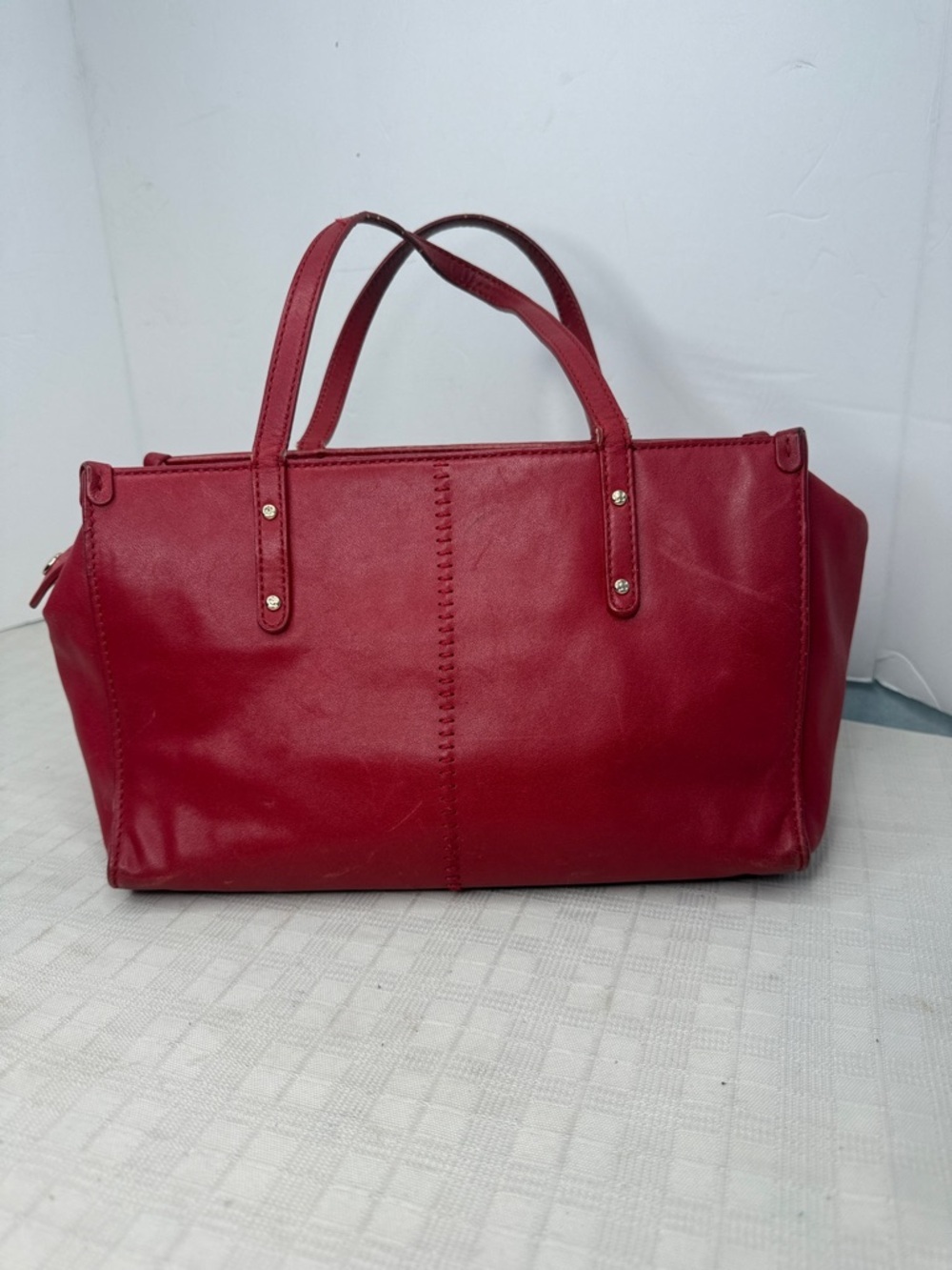 Vintage Kate Spade Red Leather mini Tote Bag - - Picture 3 of 12